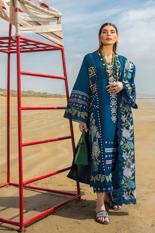 WOOL MEREENA 3PC UNSTICHED DRESS EMBROIDERED SHAWL-ZSJ5039