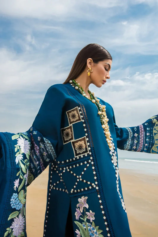 WOOL MEREENA 3PC UNSTICHED DRESS EMBROIDERED SHAWL-ZSJ5039